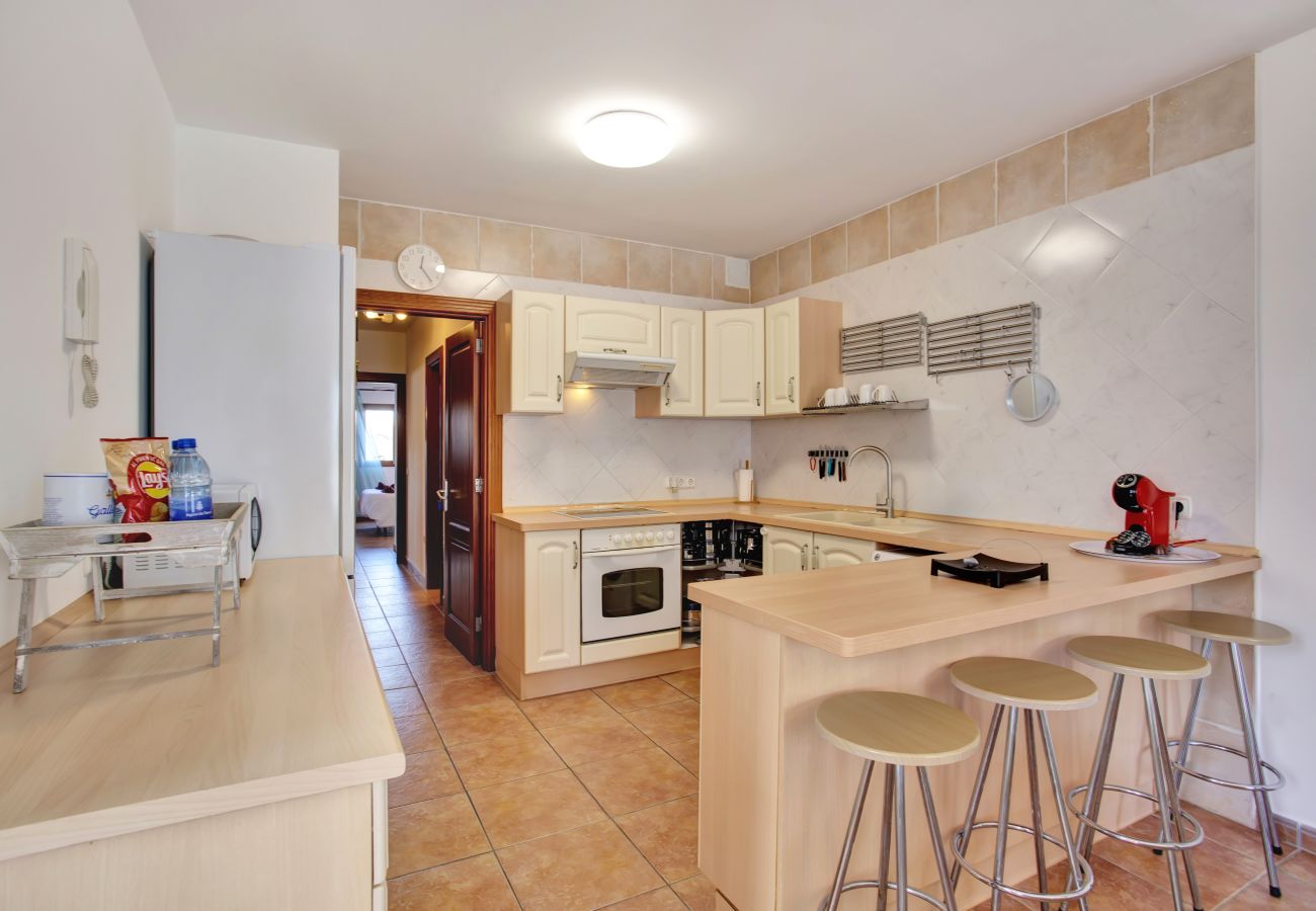 Apartamento en Costa Teguise - Casa Queen Ovetus Planta baja, piscina y WIFI 